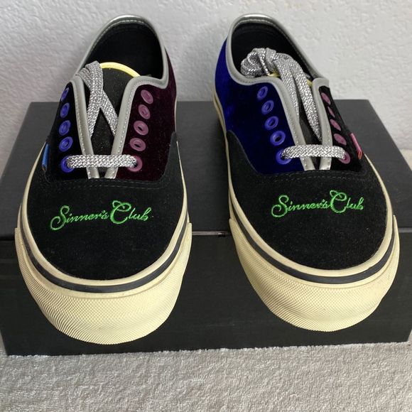 Vans Og Authentic LX Sinner’s Club Sneaker Shoes Sz 8.5 Mens New - Picture 3 of 12